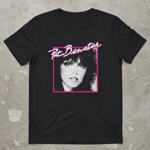 Pat Benatar 80s Rock Queen Vintage Portrait Graphic Tee